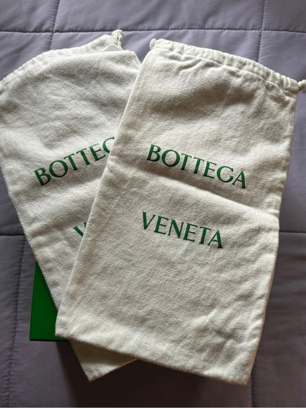 Bottega Veneta Bright Green Shoe Box with Black Logo